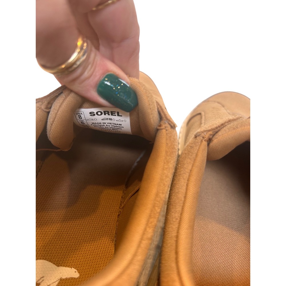 Sorel Out N About III Slip On Sneakers Tawny Buff Ceramic Suede Platform Shoes 8 - Picture 8 of 8